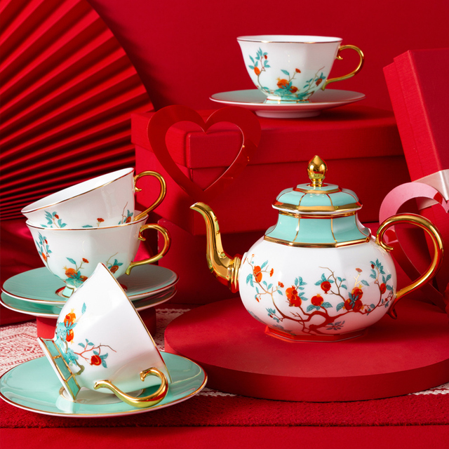 紅石榴家園中式宮廷風(fēng)茶具